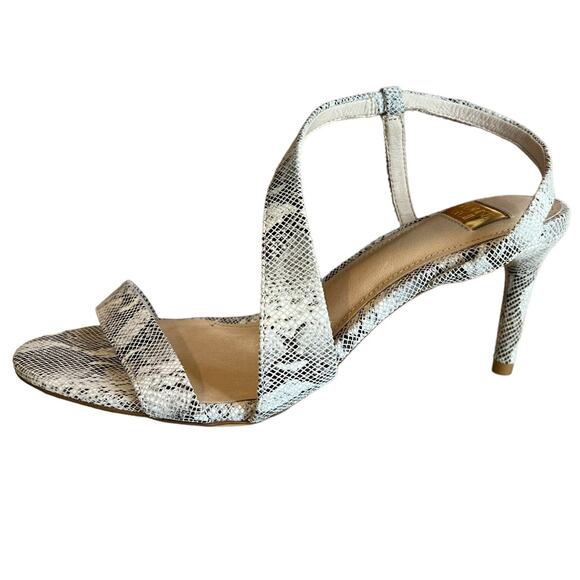 Louise et Cie Snake Print Heeled Sandals 7.5 - Picture 1 of 6